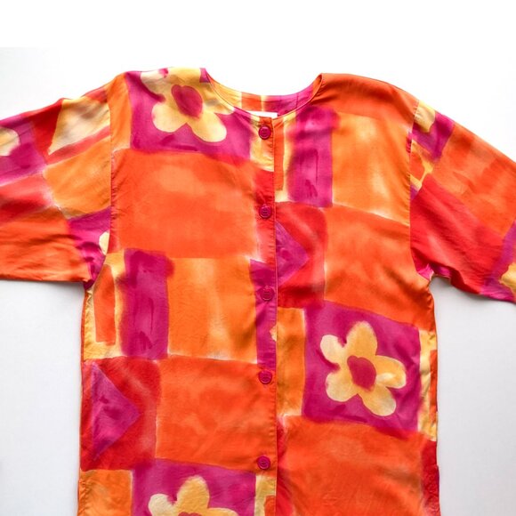Barbara Gerwit USA Vibrant Tunic Blouse - Picture 5 of 8